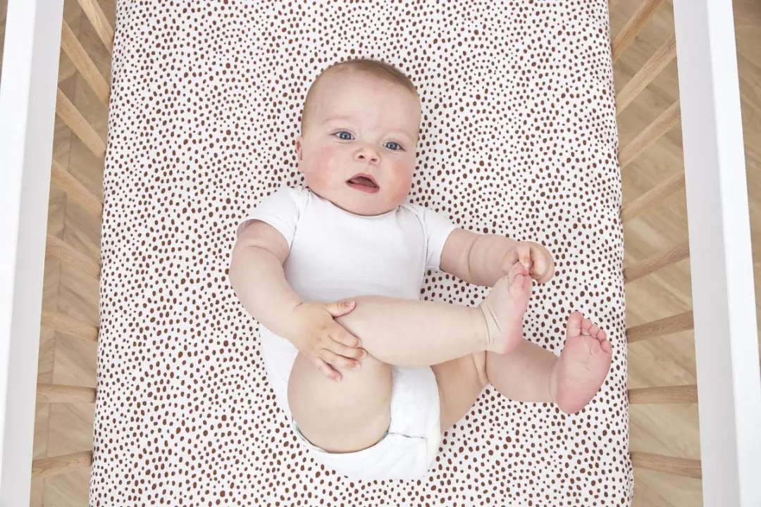 Meyco Baby Cheetah Hoeslaken Wieg - Camel 40x80/90cm