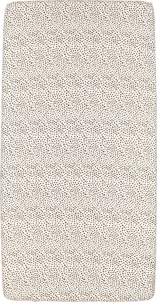 Meyco Baby Cheetah Hoeslaken Wieg - Camel 40x80/90cm