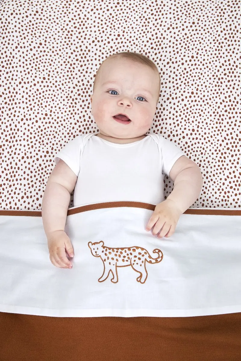 Meyco Baby Cheetah Hoeslaken Wieg - Camel 40x80/90cm - afbeelding 6 van 6