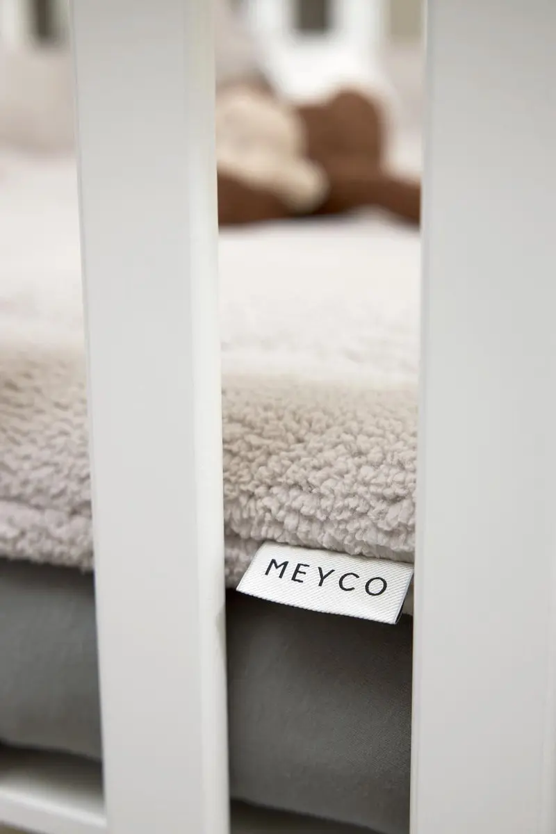 Meyco Baby Uni Hoeslaken Boxmatras 75x95cm - Grijs