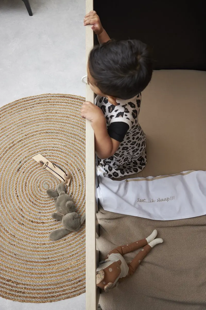 Meyco Baby Laken Ssst...ik slaap!! 100x150cm - Sand