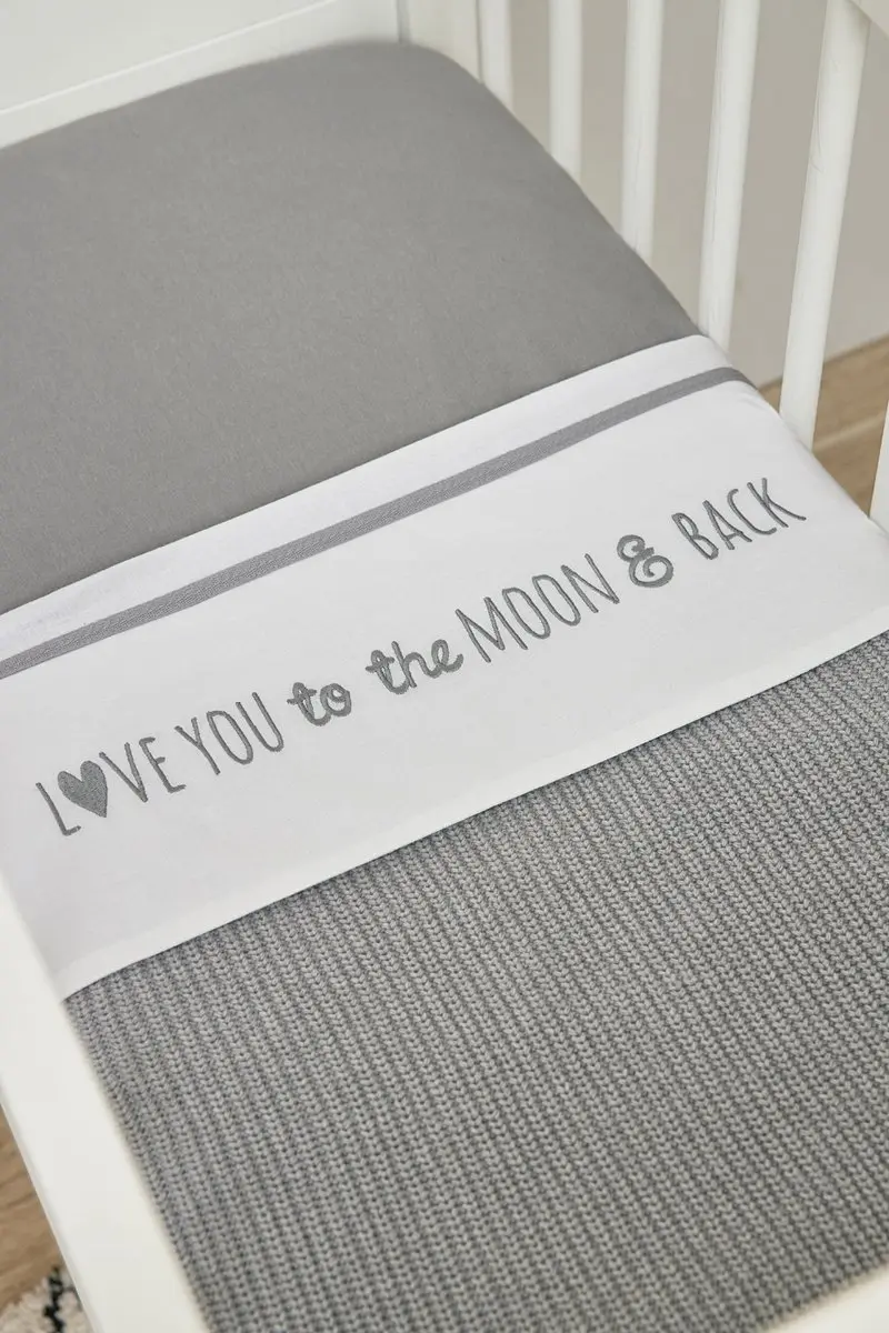 Meyco Baby Uni Hoeslaken Wieg - 40x80/90cm - Grijs