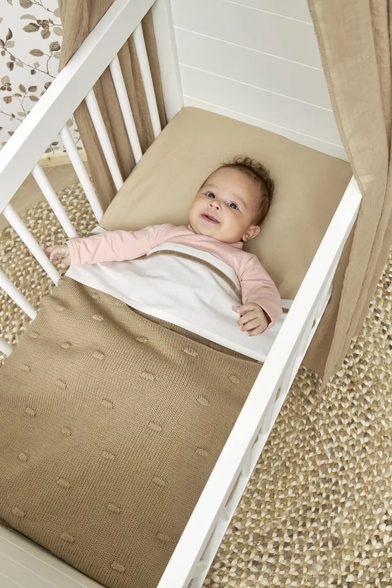 Meyco Baby Uni Hoeslaken Juniorbed - 2 Stuks Sand 70x140/150cm