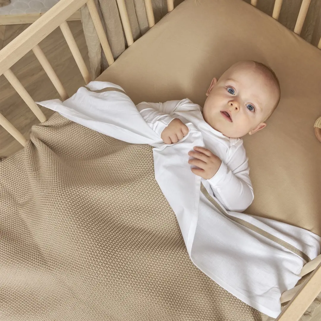 Meyco Baby Uni Hoeslaken Juniorbed - 2 Stuks Sand 70x140/150cm - afbeelding 6 van 6