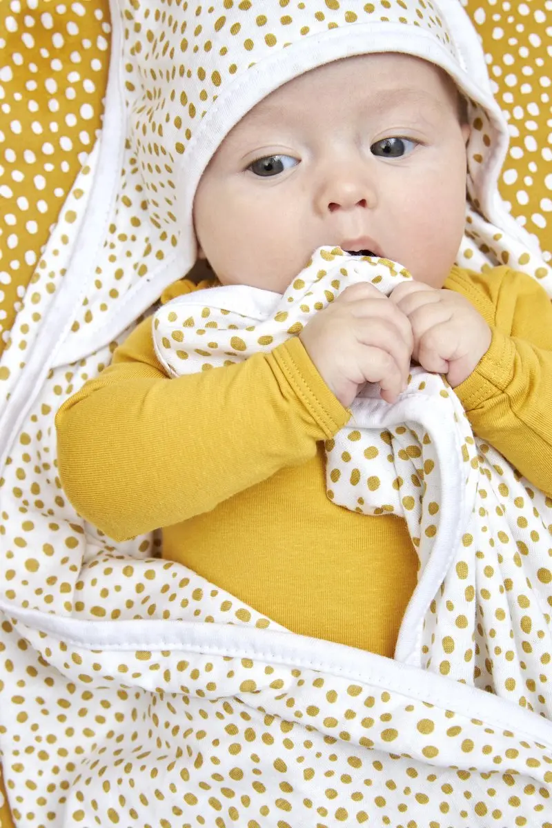 Meyco Baby Cheetah Badcape - 2 Stuks - Honey Gold 80x80cm