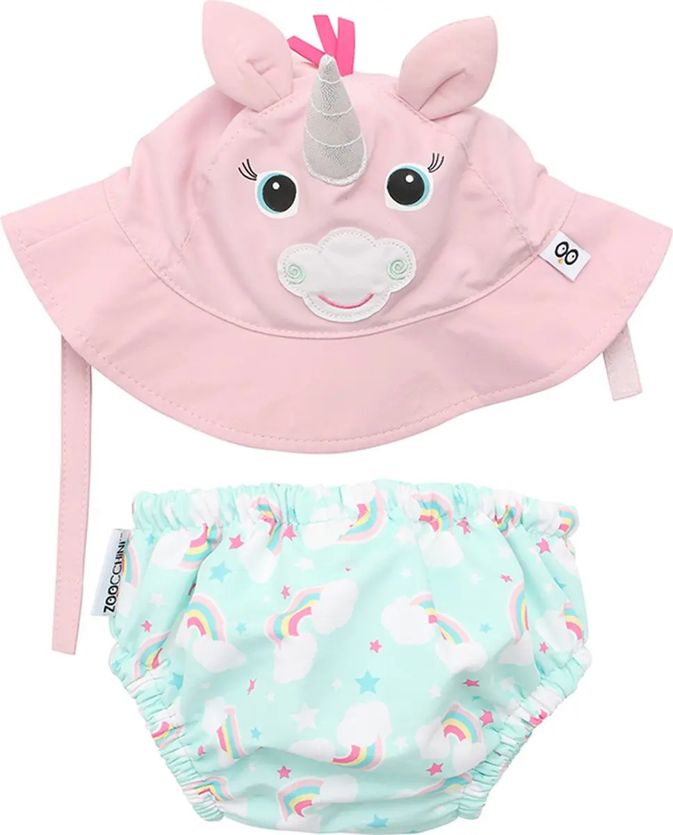 Zoocchini UV Zwemluier & Zonnehoedje Allie the Alicorn M