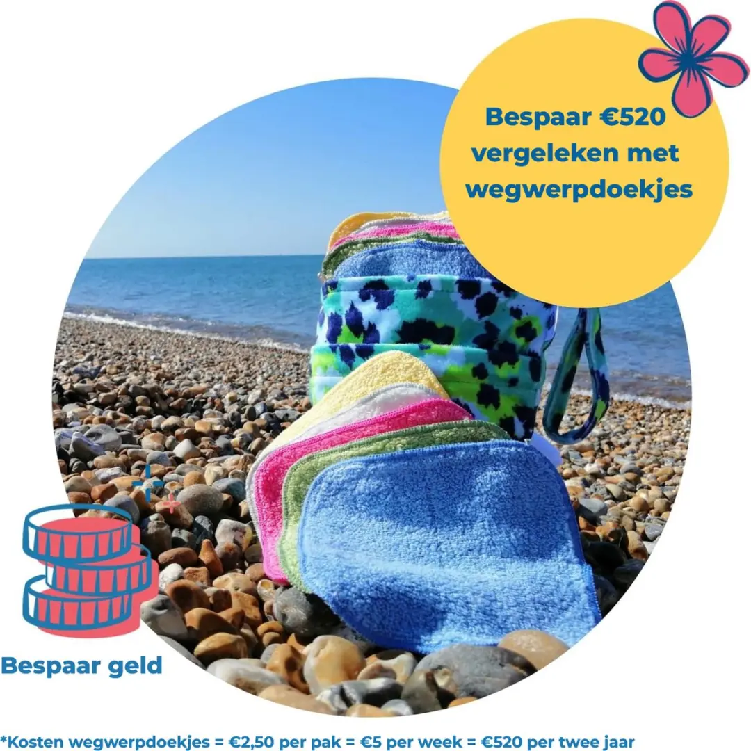 Cheeky Wipes Wasbare Billendoekjes Bamboe Regenboog - 25 Stuks