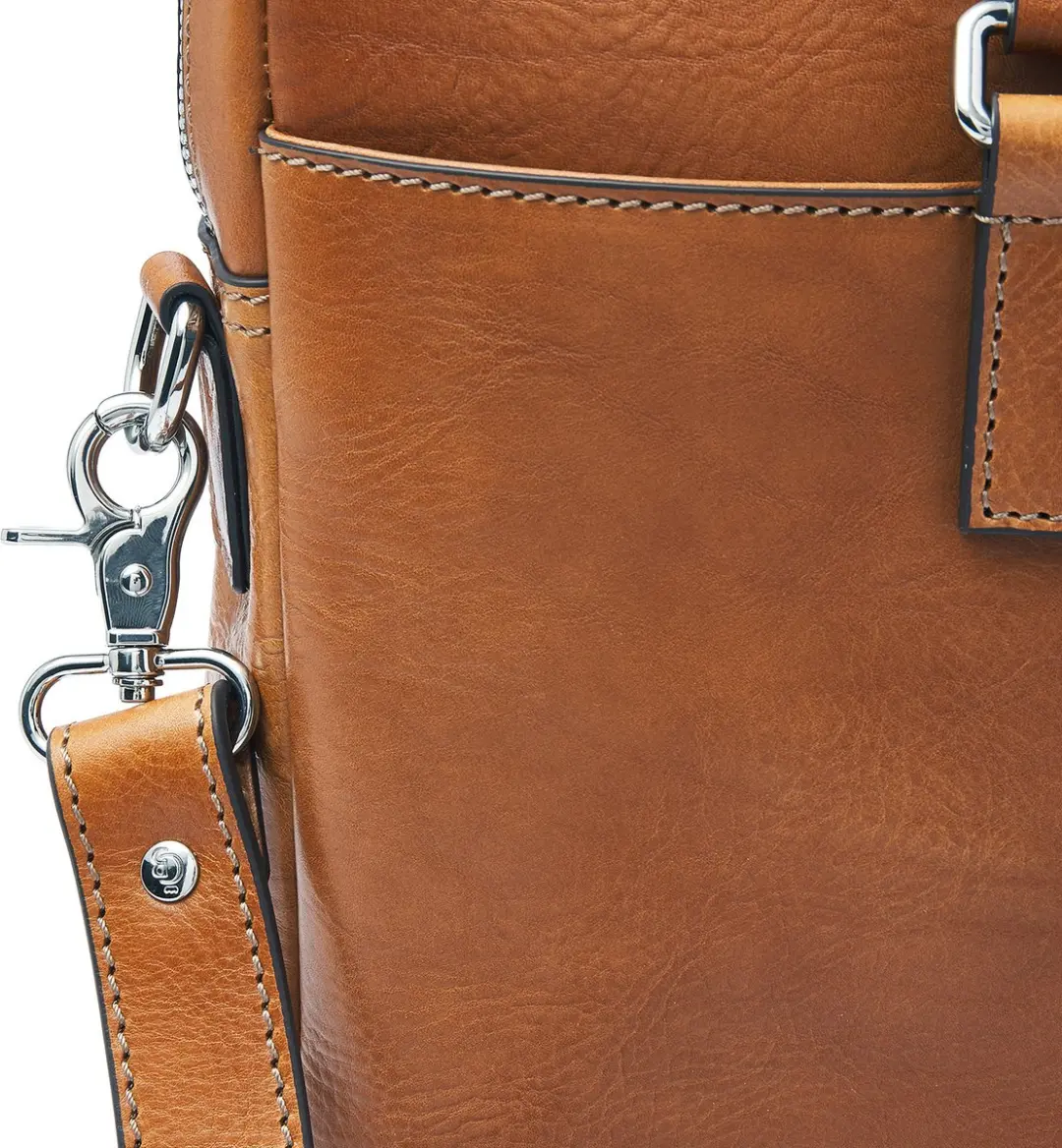 Castelijn & Beerens Heritage Rick Laptoptas 15,6" RFID - Lichtbruin - afbeelding 6 van 6