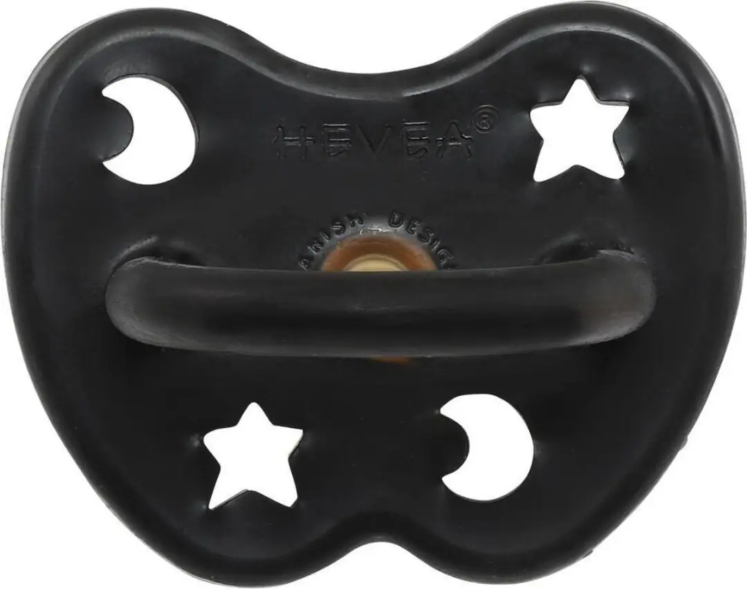 Hevea Orthodontische Dental Speen Outer Space - Zwart