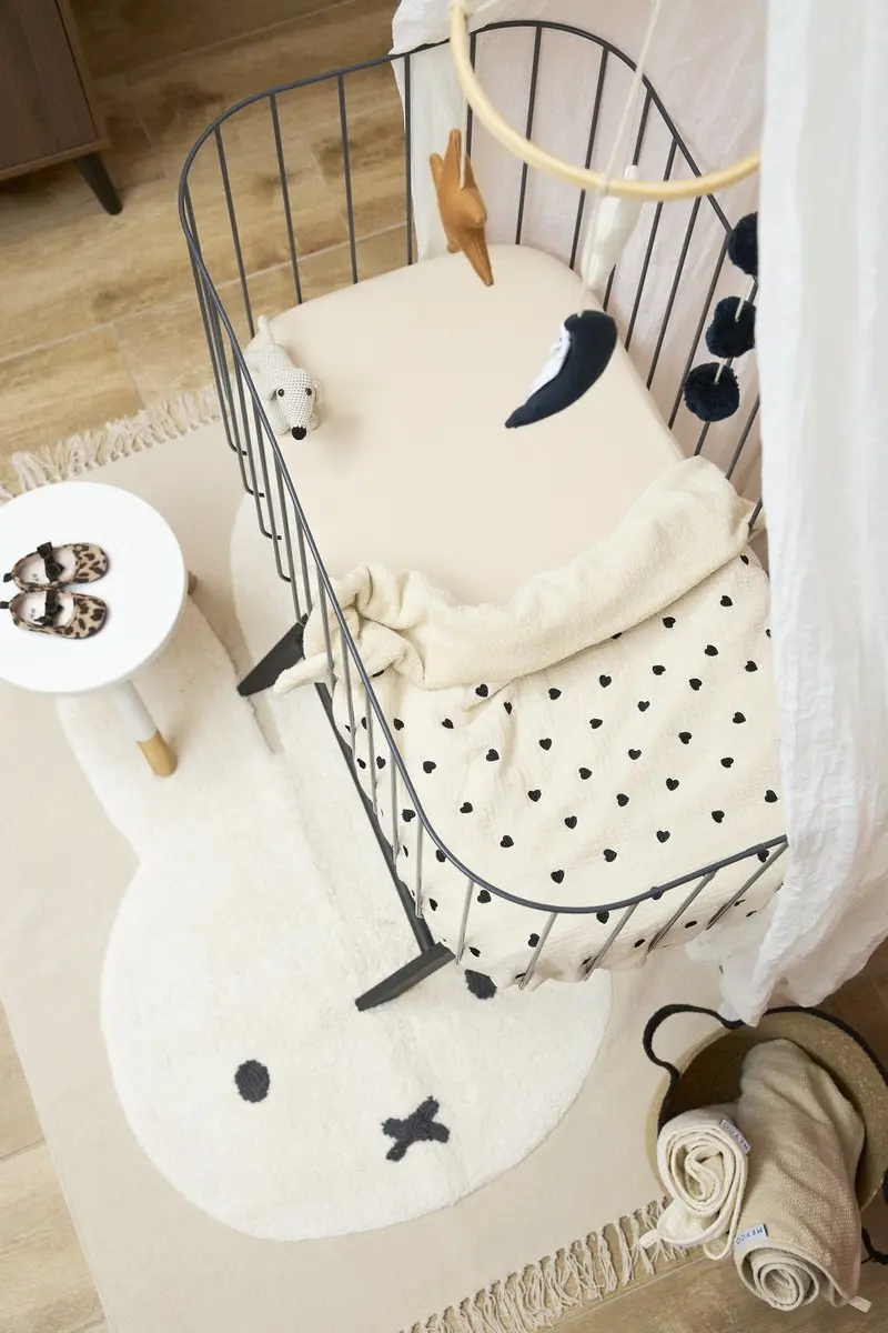 Meyco Baby Uni Hoeslaken Co-Sleeper - 2 Stuks 50x90cm - Soft Sand