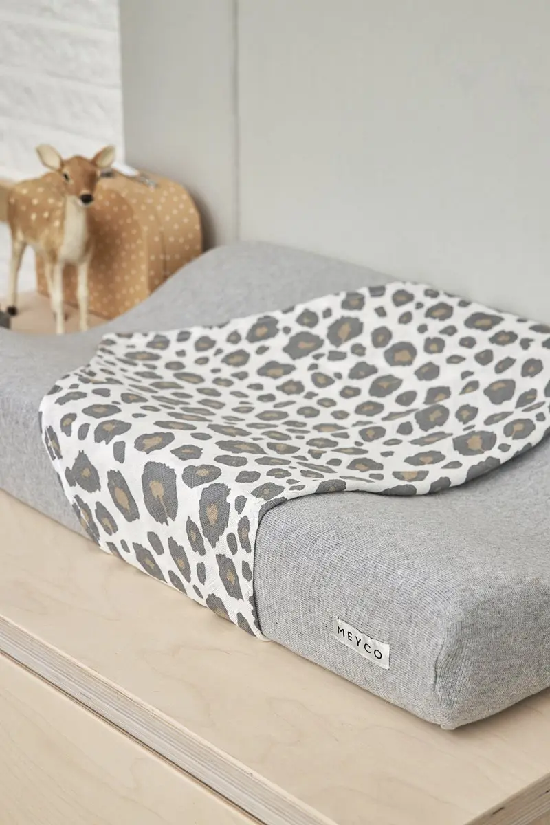 Meyco Baby Knit Basic Aankleedkussenhoes 50x70cm - Grijs