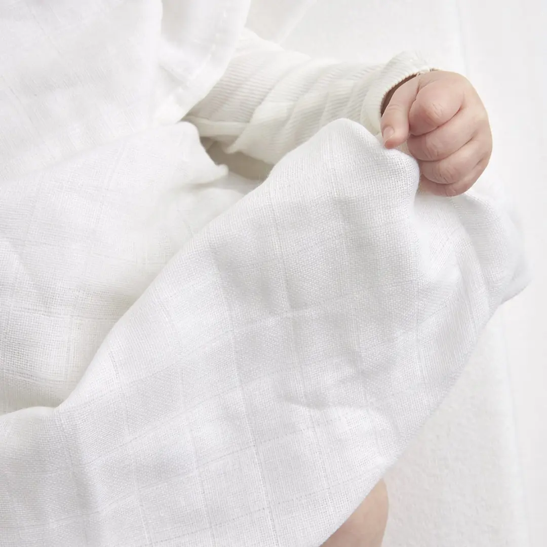 Meyco Baby Uni Swaddle 2 Stuks - 120x120cm Wit