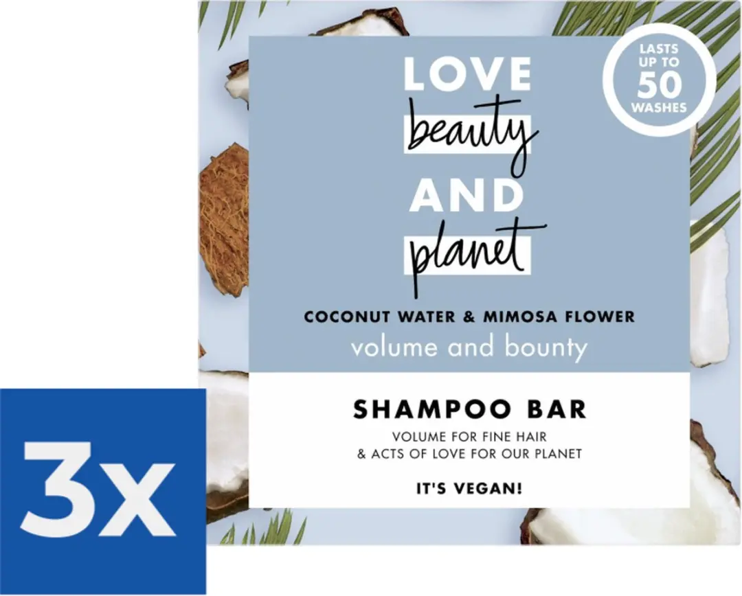 Love Beauty and Planet Shampoo Bar Coconut Water & Mimosa Flower