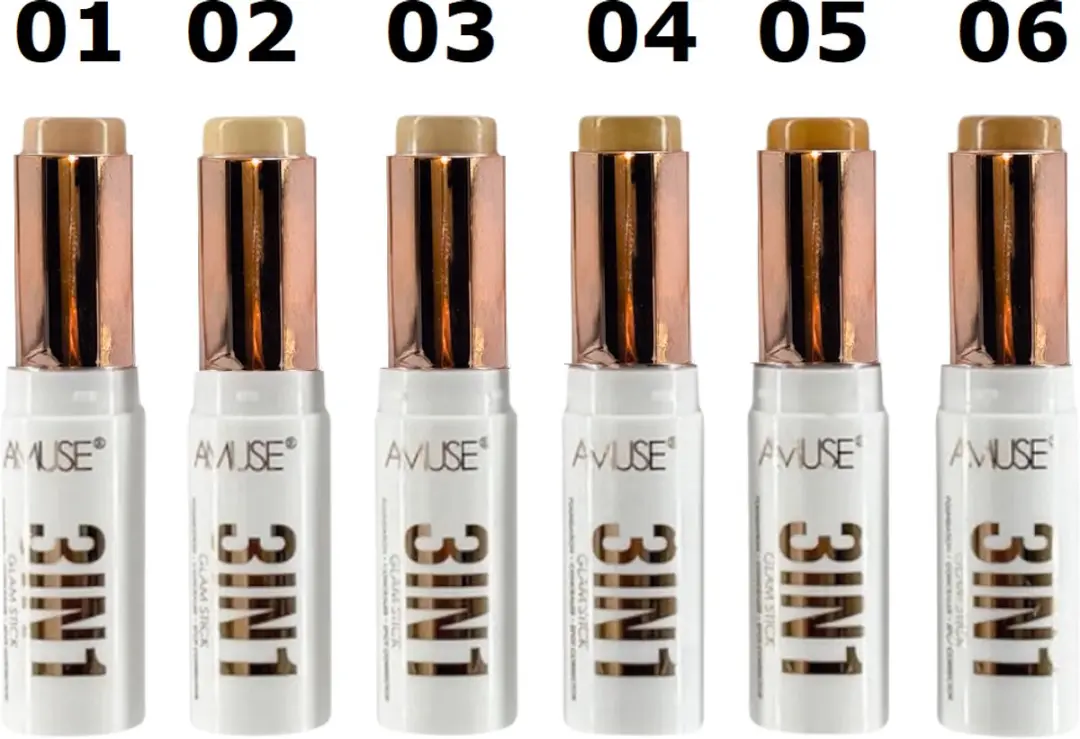 Amuse 3IN1 Glam Stick 06 Toast - Foundation/Concealer - 10g