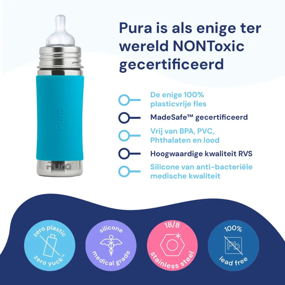 Pura Speenfles 325ml - Aqua