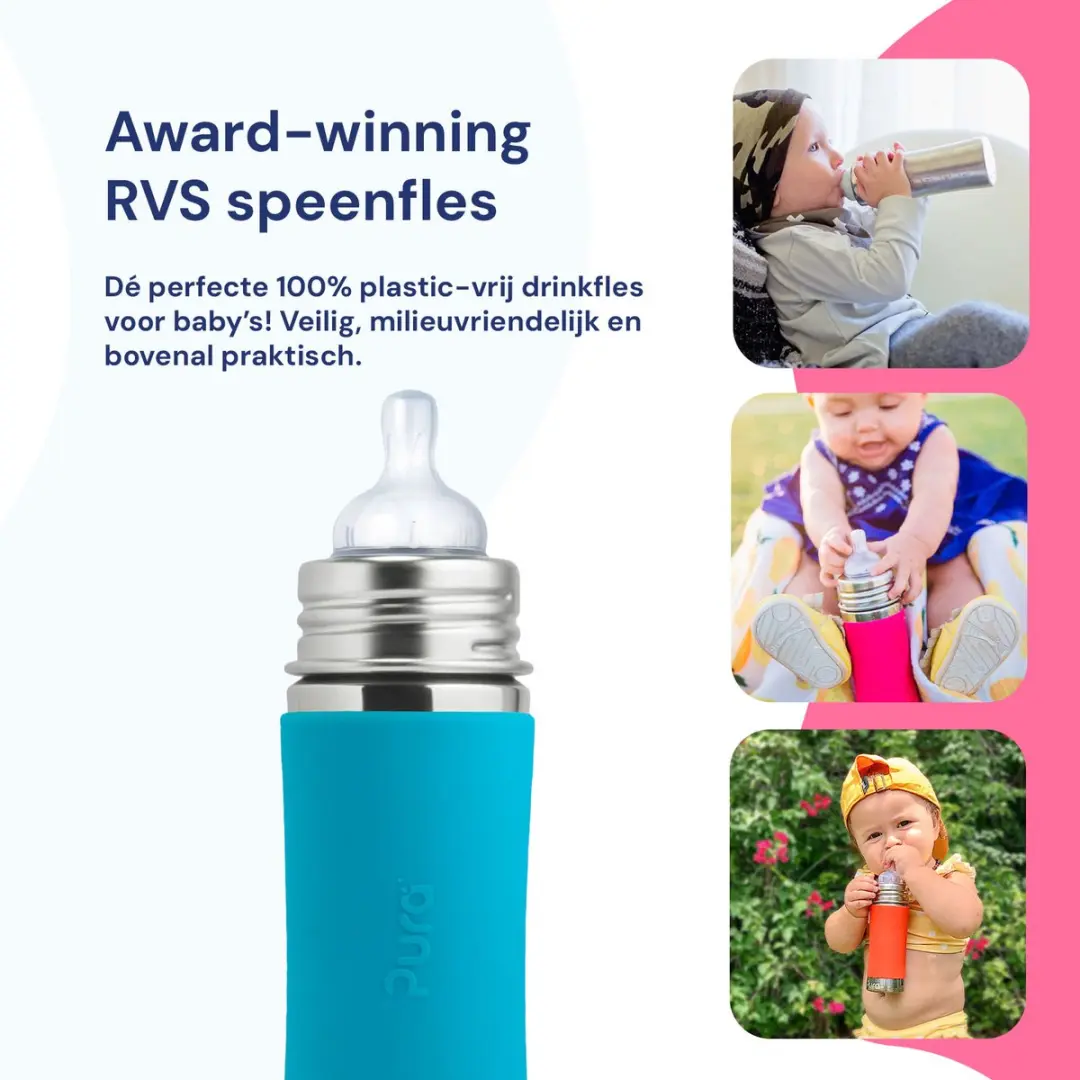 Pura Speenfles 325ml - Aqua