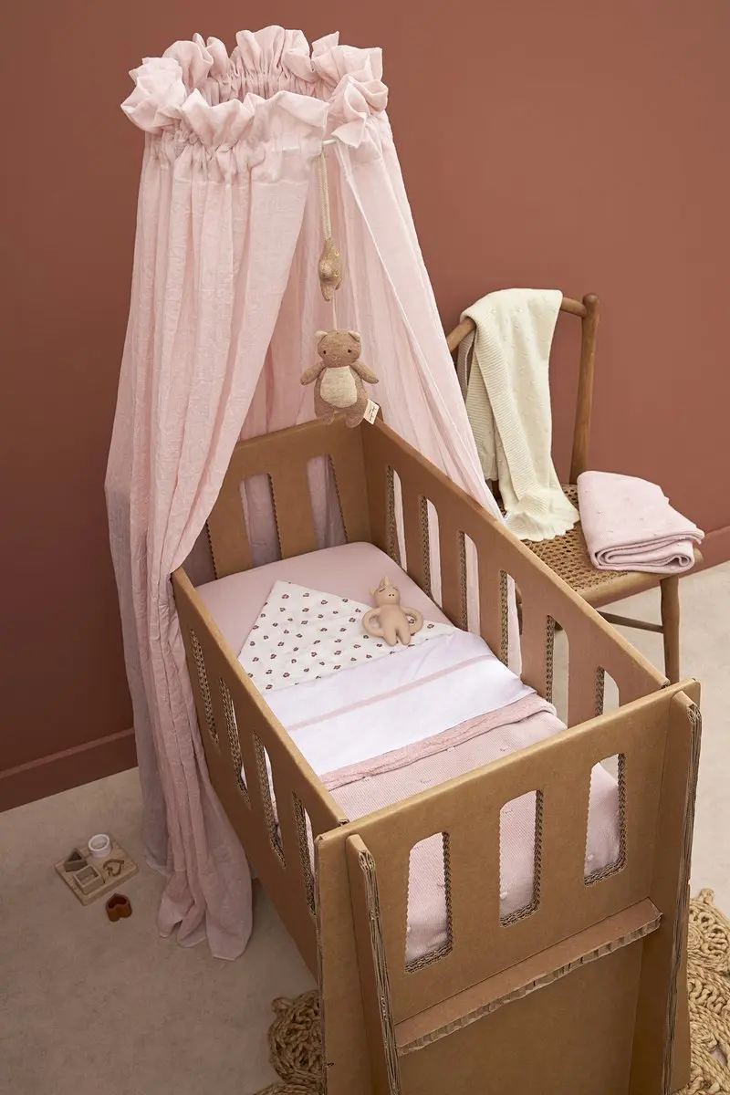 Meyco Baby Uni Hoeslaken Wieg - 2 Stuks Soft Pink 40x80/90cm