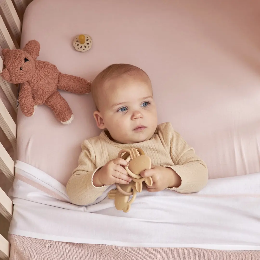 Meyco Baby Uni Hoeslaken Wieg - 2 Stuks Soft Pink 40x80/90cm - afbeelding 6 van 6