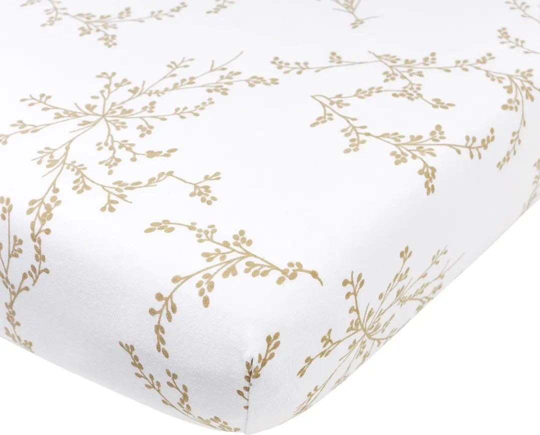 Meyco Baby Branches Hoeslaken Co-sleeper Sand - 50x90cm - afbeelding 6 van 6
