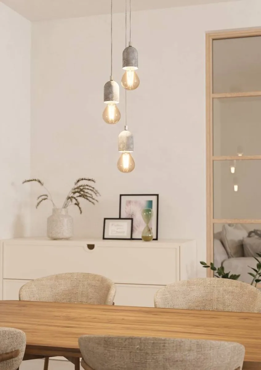 Eglo Silvares Hanglamp - 3 Lichtpunten Grijs - afbeelding 6 van 6