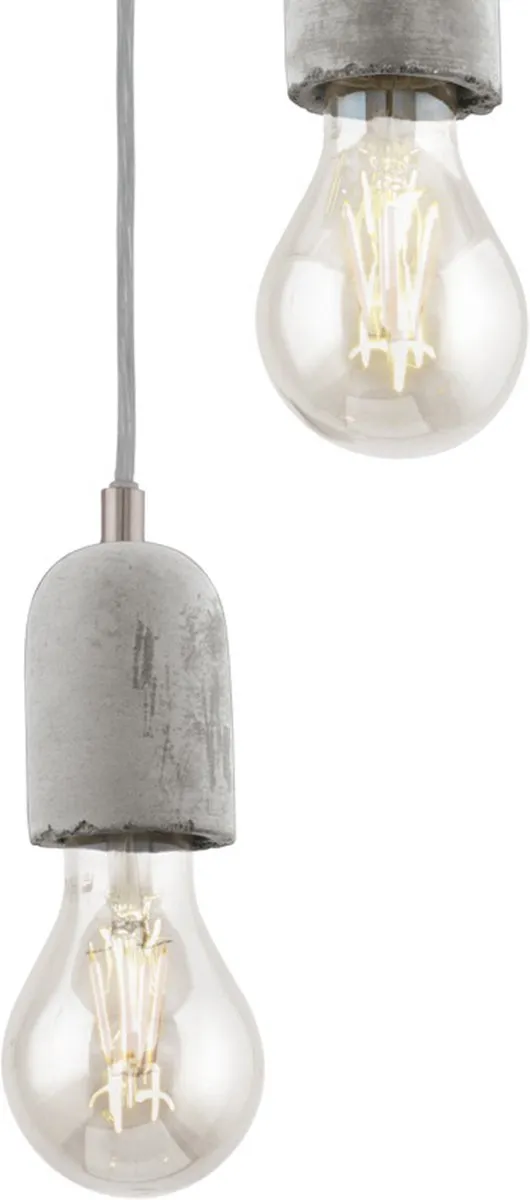 Eglo Silvares Hanglamp - 3 Lichtpunten Grijs