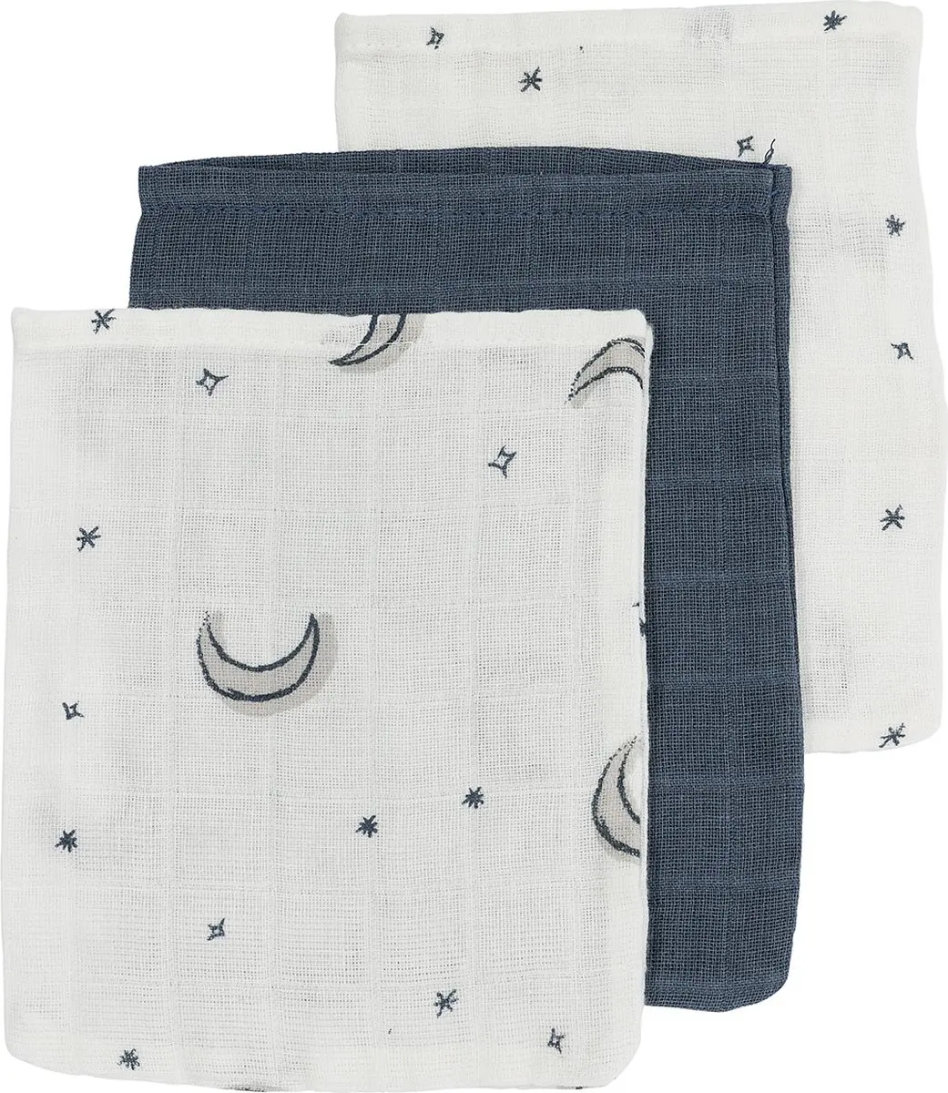 Meyco Baby Moon Waslappen Indigo