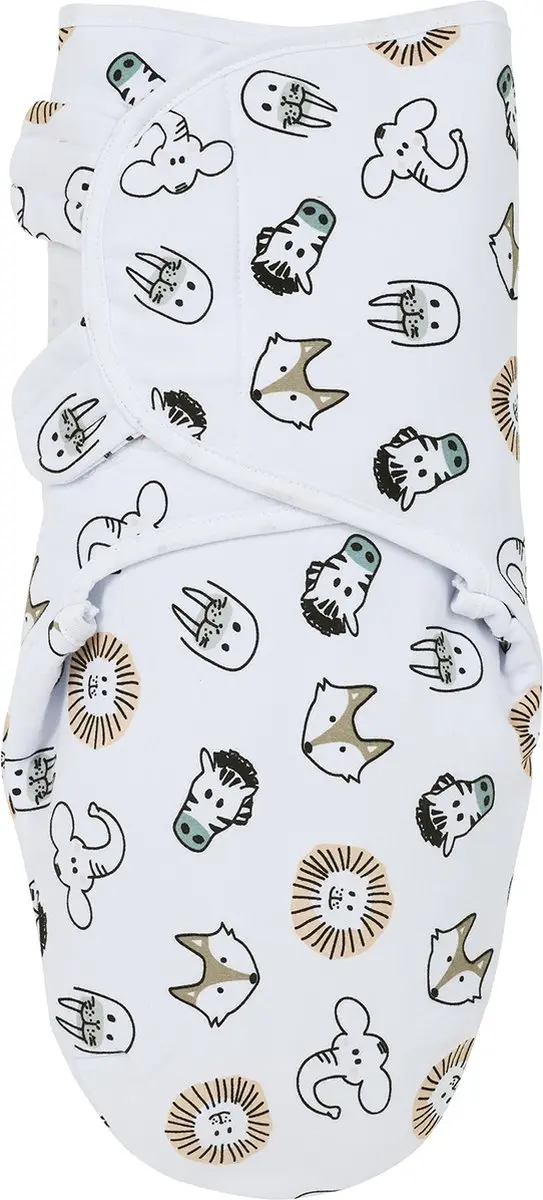 Meyco Baby SwaddleMeyco Inbakerdoek Gevoerd Animal Multicolour 0-3 maanden 2.0 T