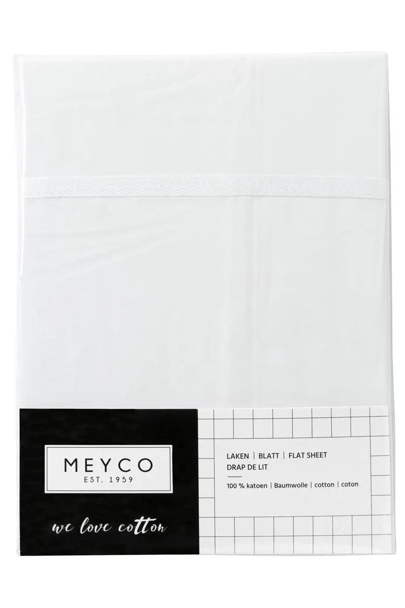 Meyco Baby Bies Wieglaken 75x100cm - Wit