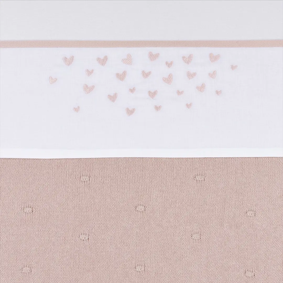 Meyco Baby Hearts Wieglaken Soft Pink 75x100cm