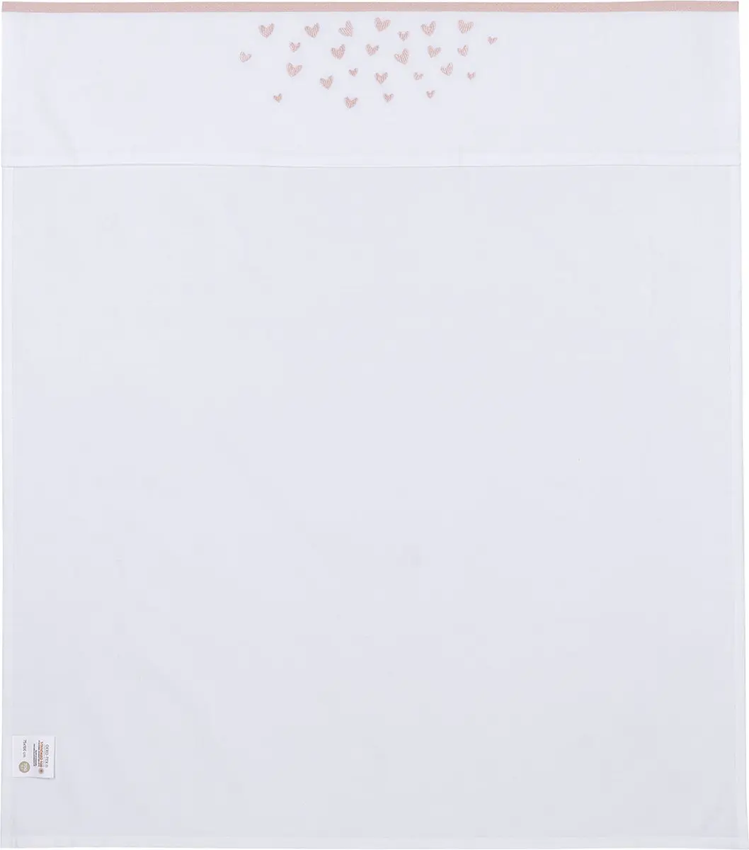 Meyco Baby Hearts Wieglaken Soft Pink 75x100cm