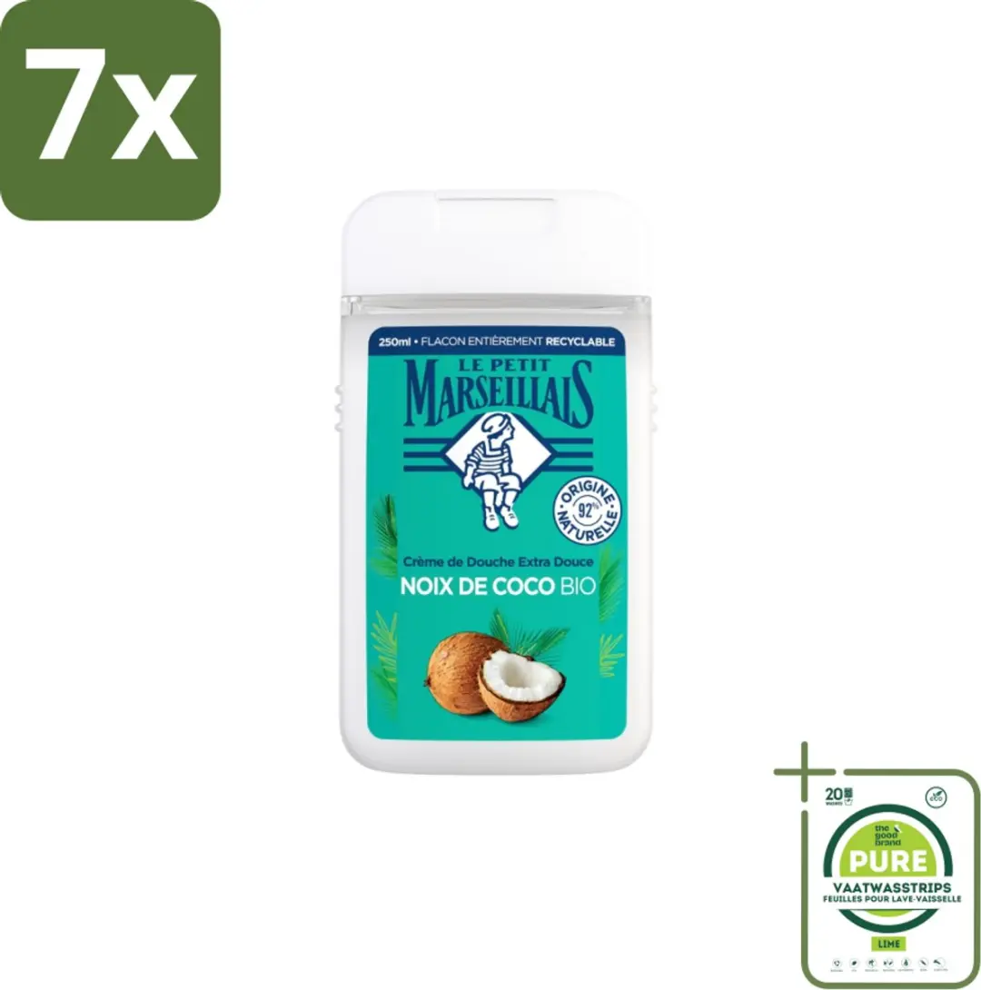 Le Petit Marseillais Douche & Bad Coco 4550ml - 7 Stuks