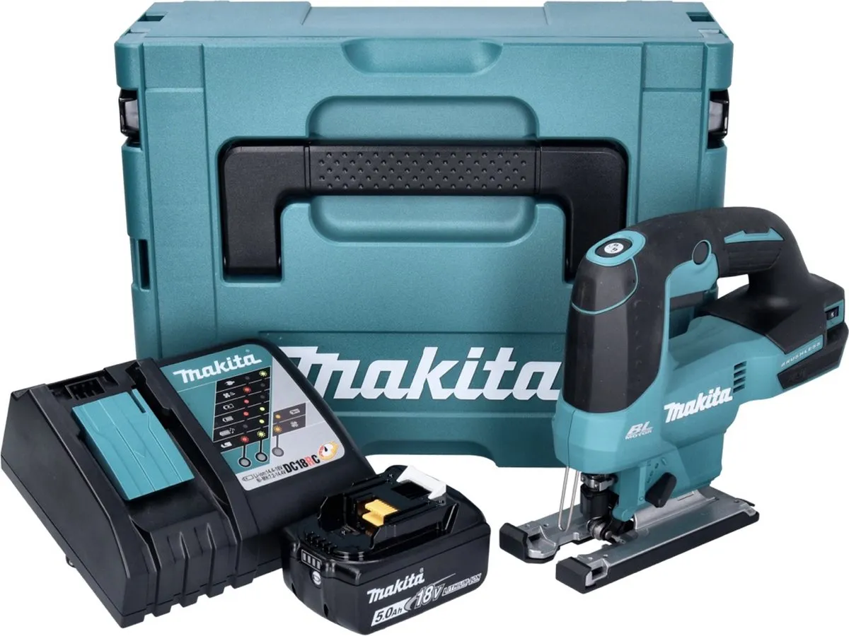 Makita DJV 184 RT1J Pendelzaag - 18V - 5,0Ah - inclusief oplader - afbeelding 3 van 5