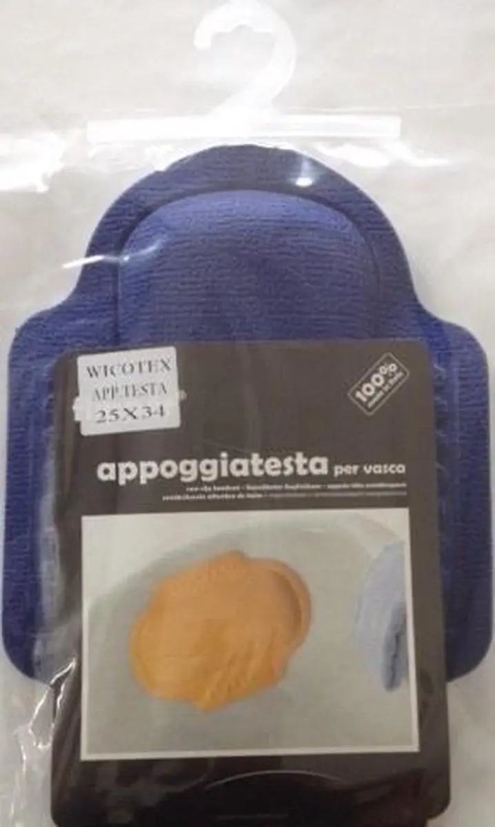Antislip hoofdsteun blauw