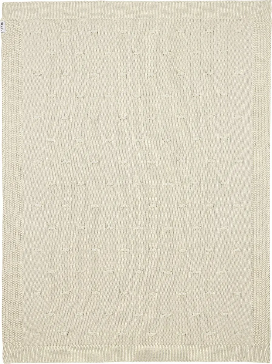 Meyco Baby Knots Ledikantdeken Soft Sand 100x150cm - 1.0 TOG