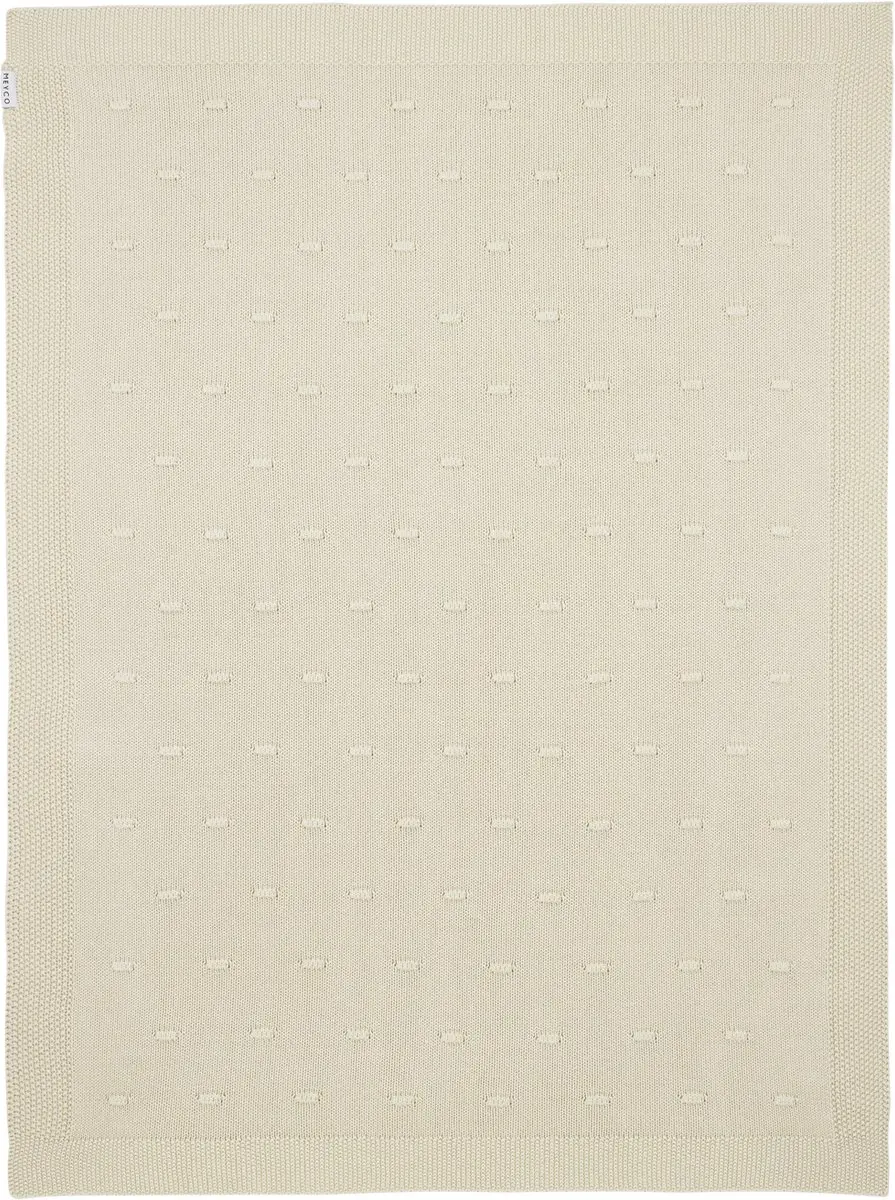 Meyco Baby Knots Ledikantdeken Soft Sand 100x150cm - 1.0 TOG - afbeelding 6 van 6