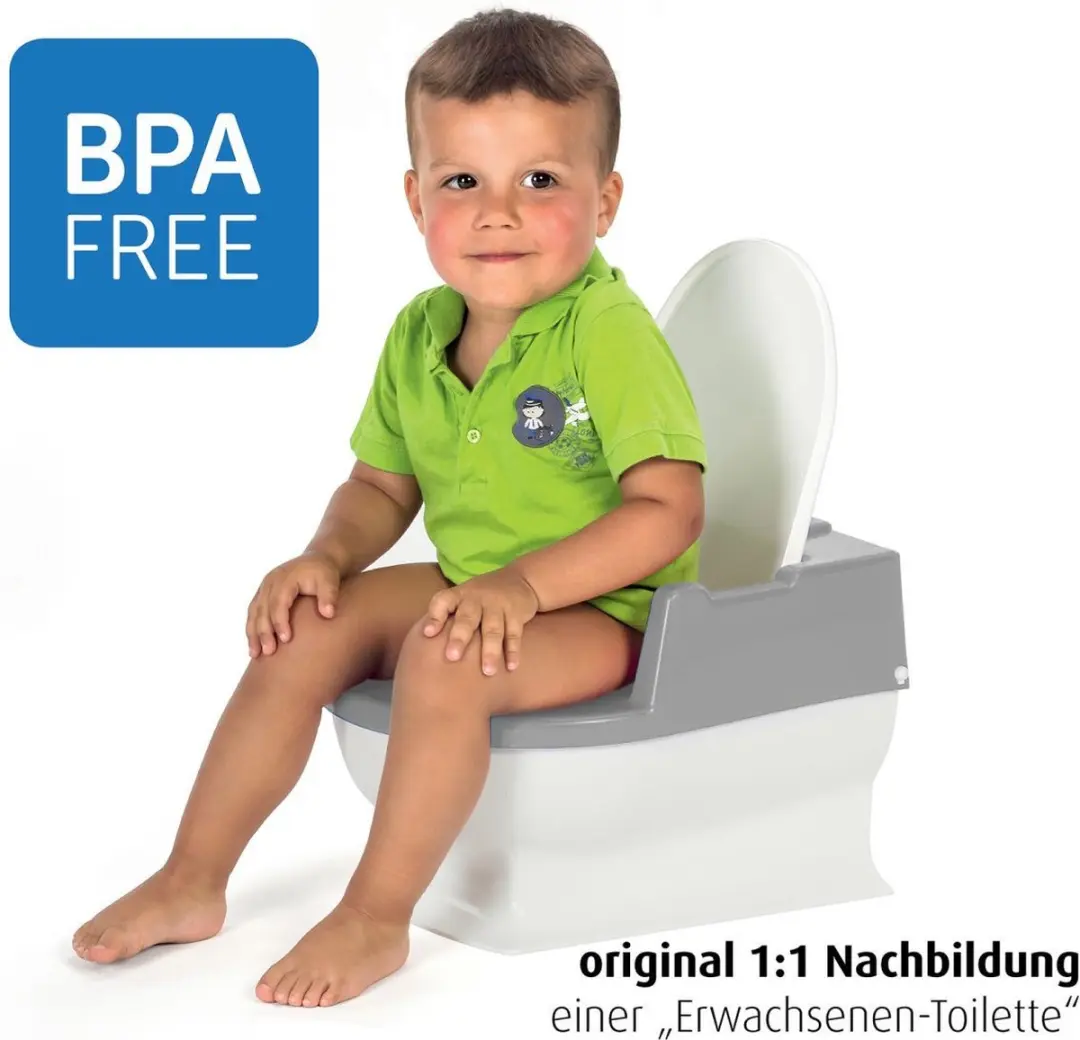 Reer Mini Toilet Sitzfritz - wit/blauw