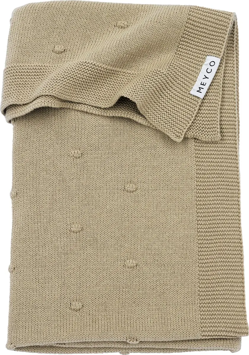 Meyco Baby Mini Knots Wiegdeken Sand 75x100cm 1.0 TOG