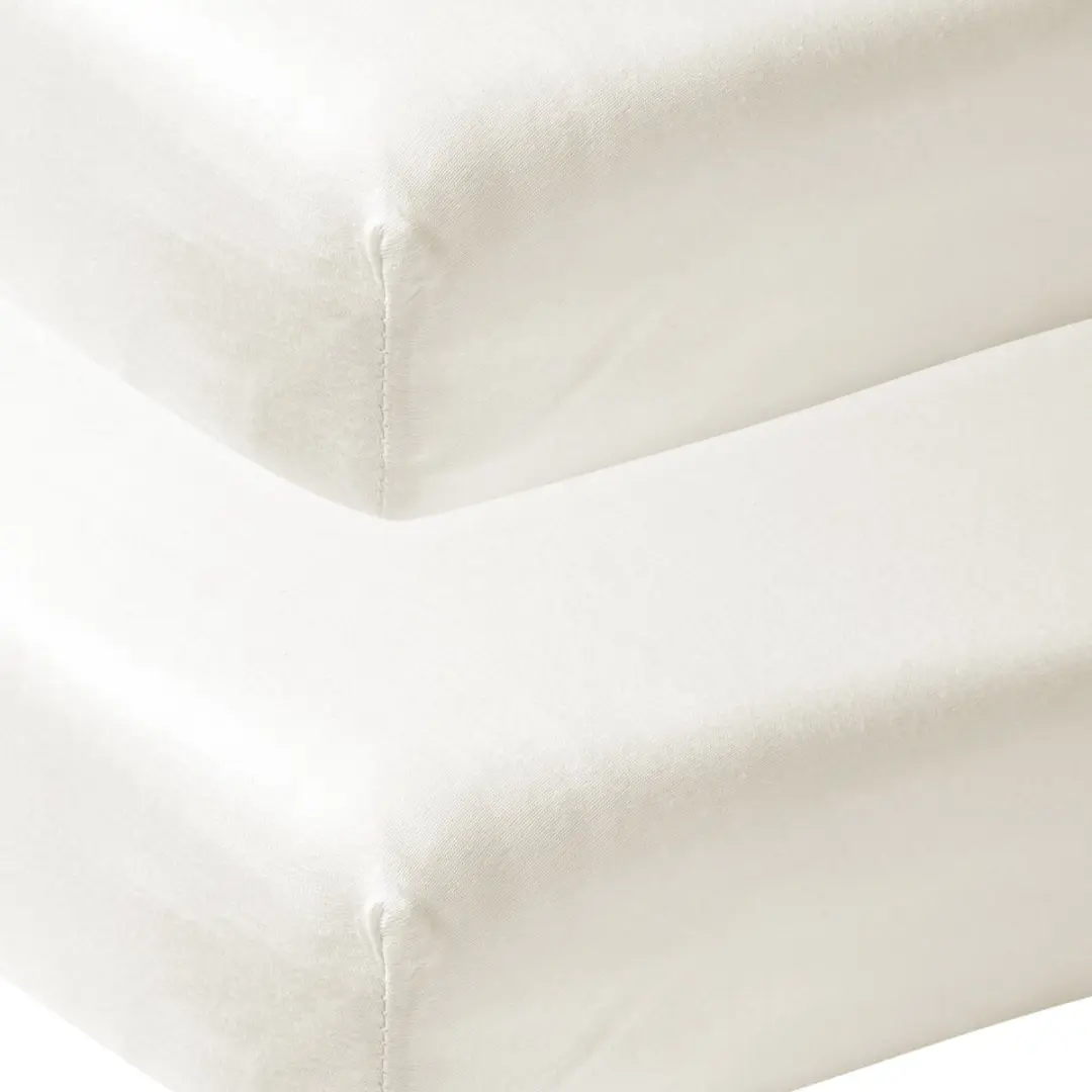 Meyco Baby Uni Hoeslaken Co-Sleeper 2 Stuks - 50x90cm