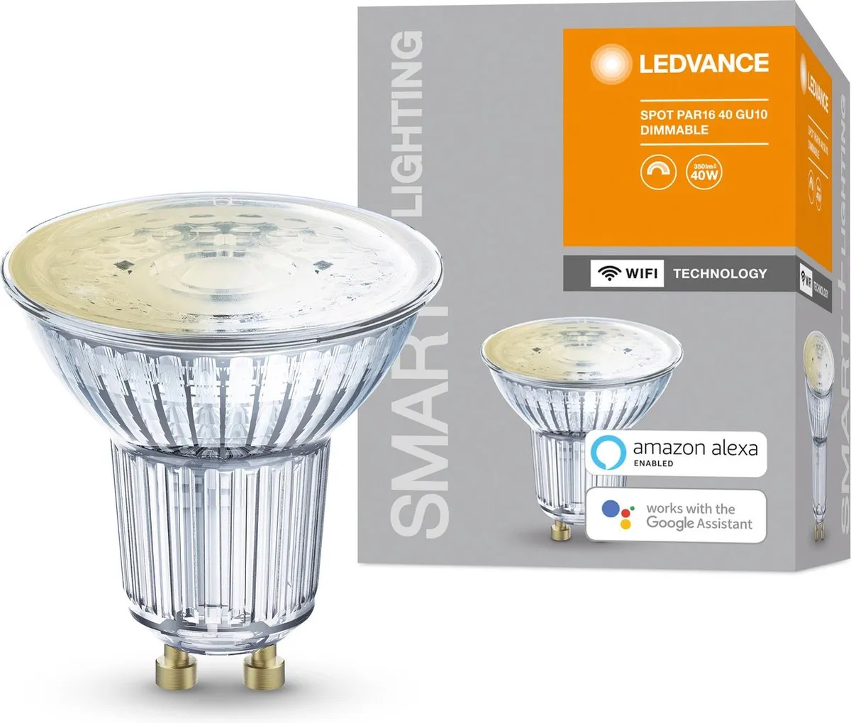 LEDVANCE SMART+ WiFi Spot GU1 5W Warm Wit