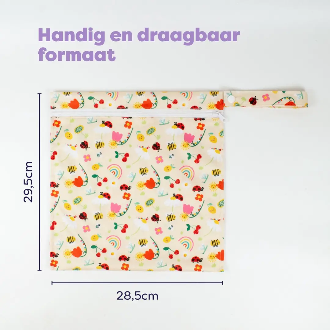 Bambino Mio Waterdichte Natte Tas Sunshine Friends - 3 Luiers