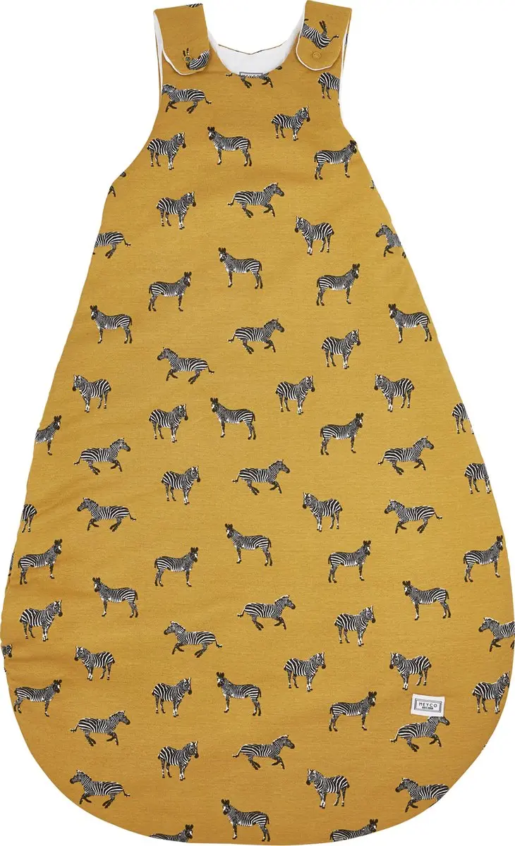 Meyco Baby Zebra Slaapzak 80/86cm - 2.5 TOG - Honey Gold