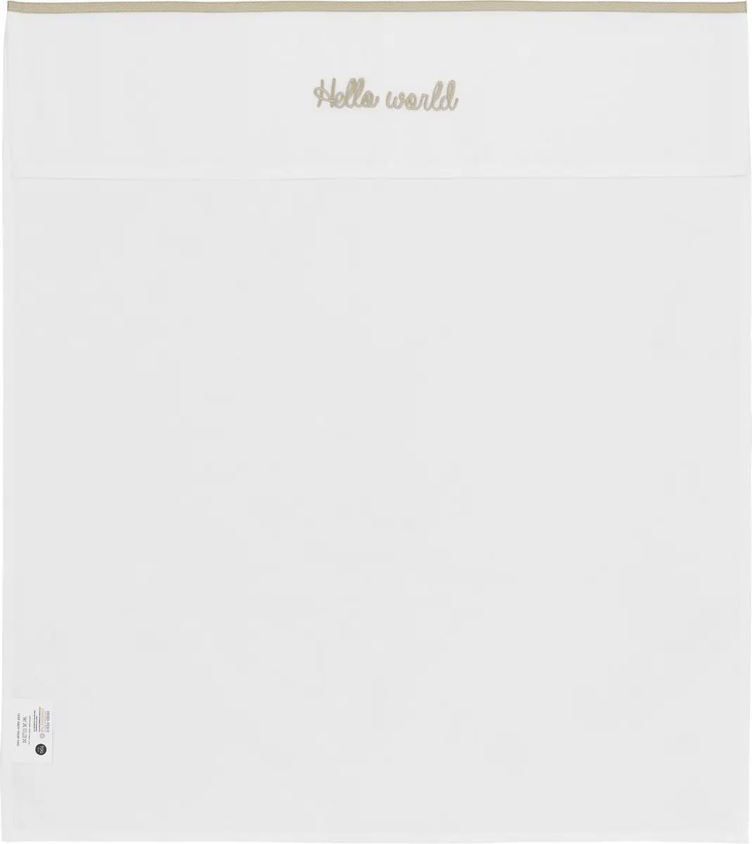 Meyco Baby Hello World Ledikantlaken 100x150cm - Sand