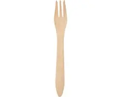 Duni Bio Feestbestek Houten Vork 18cm