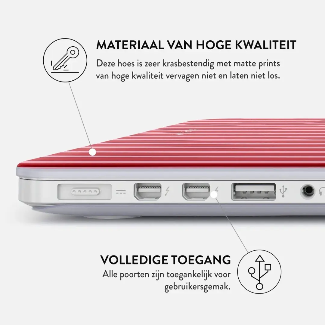 Burga Hardshell Cover MacBook Pro 14" - Strawberry Jam