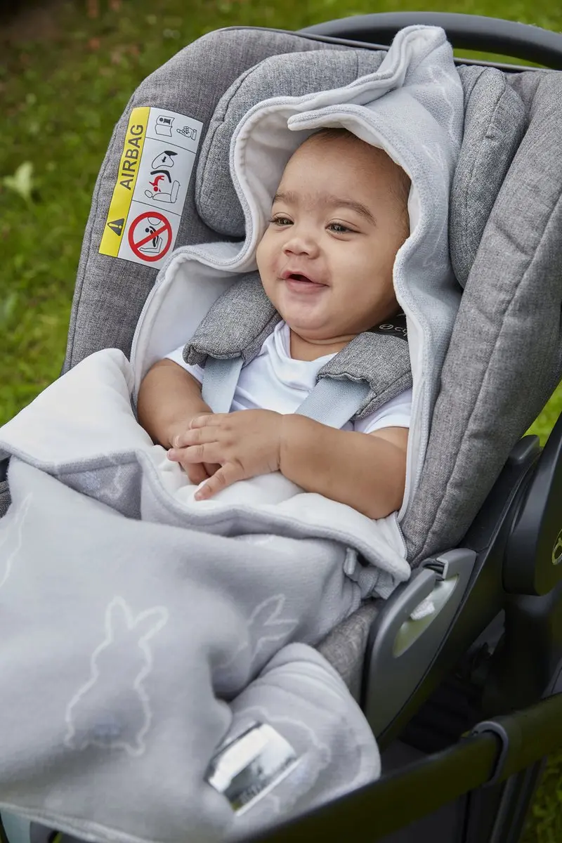 Meyco Baby X Mrs.Keizer Rabbit Voetenzak Silver 40x82cm