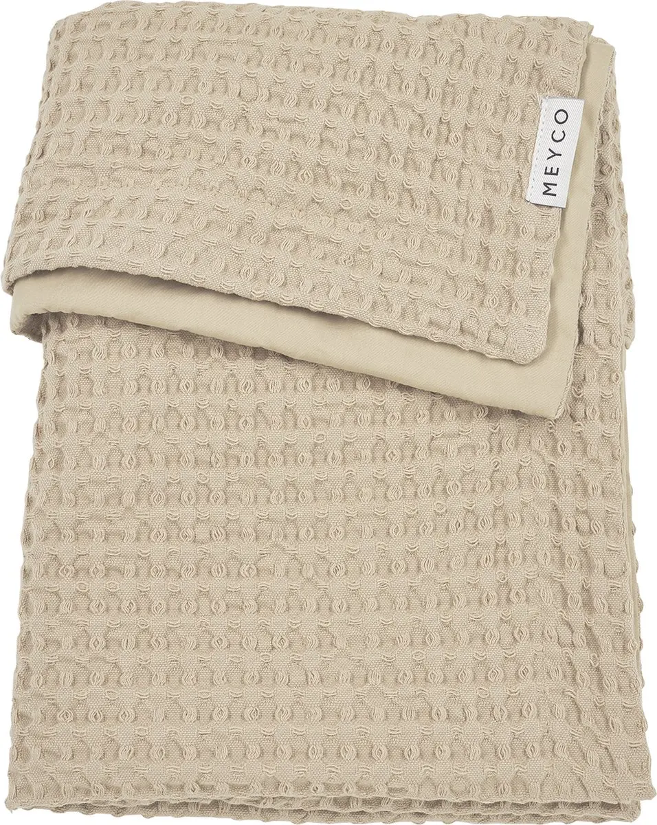 Meyco Baby Wafel Wiegdeken Sand 75x100cm