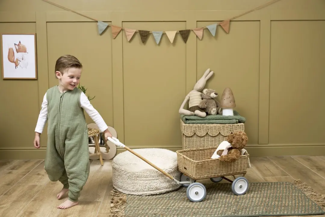 Meyco Baby Uni Slaapoverall Jumper 104cm - 2.0 TOG - Olive Green