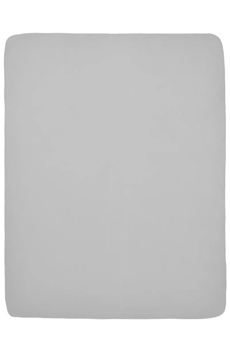 Meyco Baby Uni Hoeslaken Boxmatras 75x95cm - Light Grey