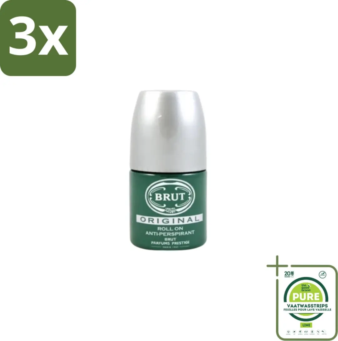 Brut Original Roll-On Deodorant - 3x50ml