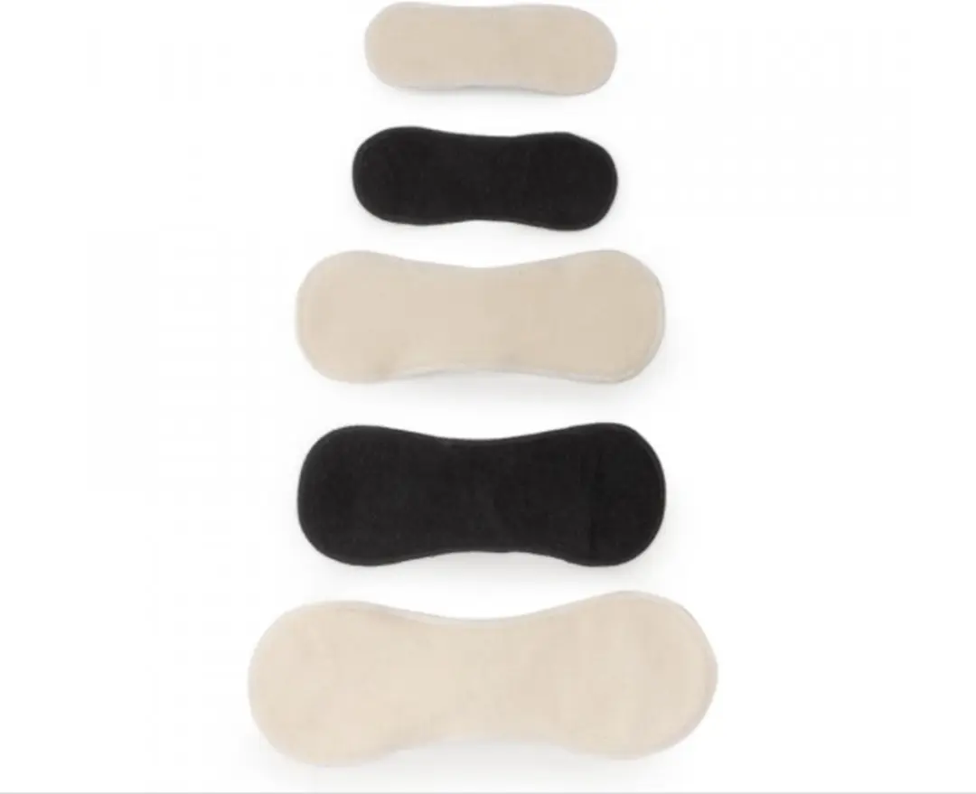Bamboolik Wasbaar Maandverband Nachtdrager - 30cm x 7,5cm - 3 Stuks - Zwart